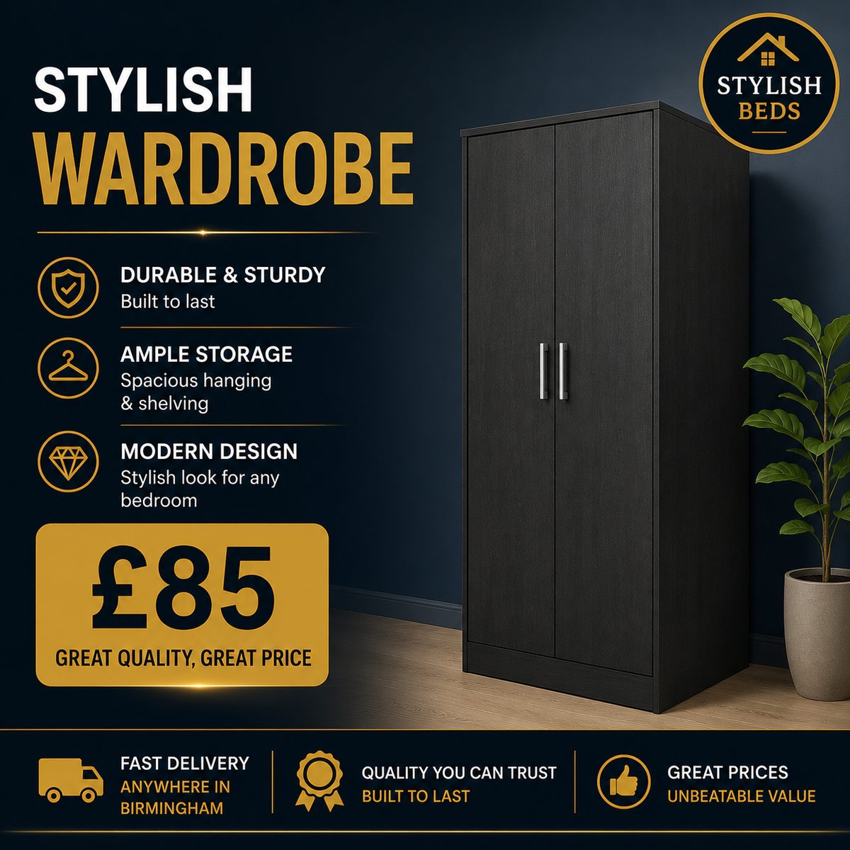 STYLISH WARDROBE at Stylish Beds UK